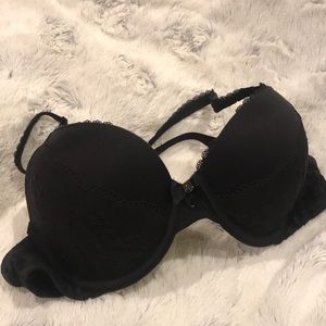 Victoria’s Secret Black Lace Pushup Bra